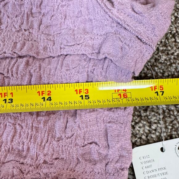 Free People NWT Women's Size Large Krystal Tee Top Lavender Fairy Whimsy Y2K - Picture 7 of 9